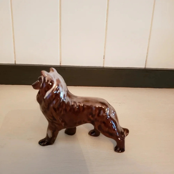 Vintage Set of 2 Collie Dog Porcelain Figurine. - Picture 3 of 9